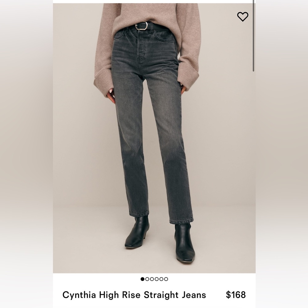 NWT! Reformation Jeans- Cynthia High Rise Straight Jeans